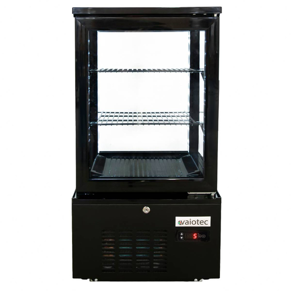 Vaiotec Topline Gastro-Kühlvitrine 2-fach, 56 Liter schwarz, 434 × 398 mm, Bild 3