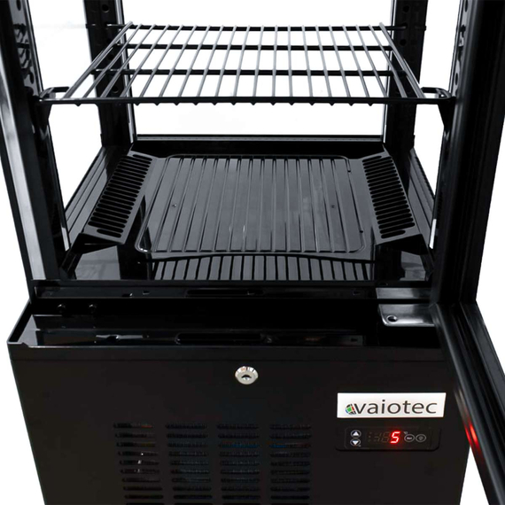 Vaiotec Topline Gastro-Kühlvitrine 2-fach, 56 Liter schwarz, 434 × 398 mm, Bild 4