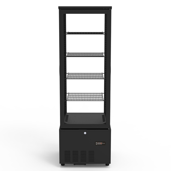 Vaiotec Topline Gastro-Kühlvitrine 4-fach, 237 Liter schwarz, 515 × 553 mm