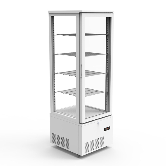 Vaiotec Topline Gastro-Kühlvitrine 4-fach, 237 Liter weiß, 515 × 553 mm, Bild 2