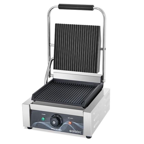 Vaiotec Elektro Gastro-Kontaktgrill, oben & unten gerillt, 308 × 395 mm