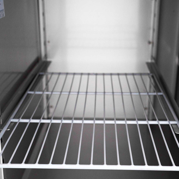 Vaiotec Gastro-Pizzakühltisch, 2-türig schwarz inkl. Gastro-Kühlaufsatz GN 1/4, 1510 × 800 mm, Bild 12