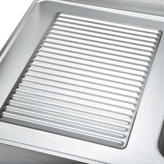 Vaiotec Gastro-Spültisch, 2 Becken rechts und Abtropffläche, 1600 × 700 mm, Bild 2