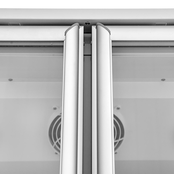 Vaiotec Topline Gastro-Getränkekühlschrank 2 Türen, 1040 Liter XL, mit Leuchtaufsatz weiß, 1280 × 742 mm, Bild 5