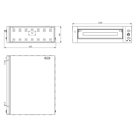 Vaiotec Topline Elektro Pizzaofen 4 × 34 cm, 1100 × 835 mm, Bild 9