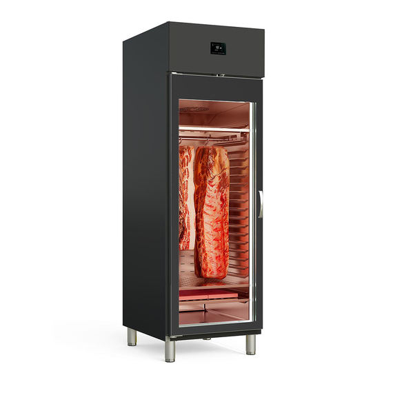 Vaiotec Topline Gastro-Reifeschrank Dry-Aging Schwarz, 645 Liter, 150 kg Fleisch, 680 × 850 mm