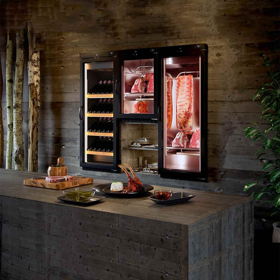 Vaiotec Topline Gastro-Reifeschrank Dry-Aging Schwarz, 645 Liter, 150 kg Fleisch, 680 × 850 mm, Bild 5