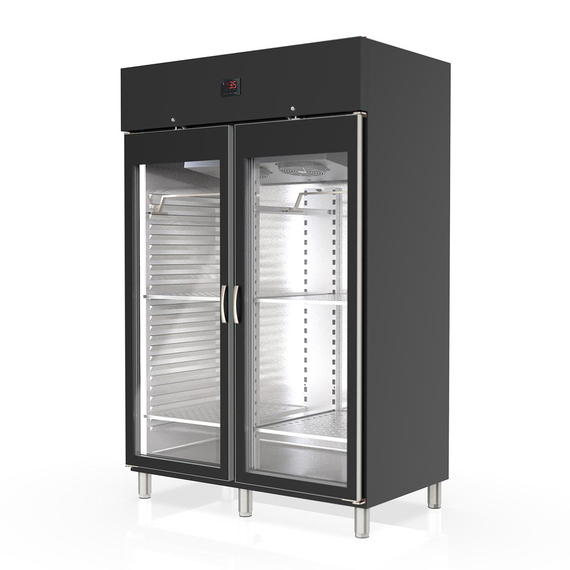 Vaiotec Topline Gastro-Reifeschrank Dry-Aging Schwarz, 1404 Liter, 300 kg Fleisch, 1370 × 850 mm, Bild 3
