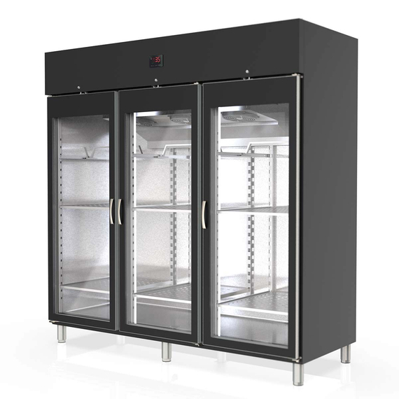 Vaiotec Topline Gastro-Reifeschrank Dry-Aging Schwarz, 2197 Liter, 450 kg Fleisch, 2055 × 850 mm, Bild 2