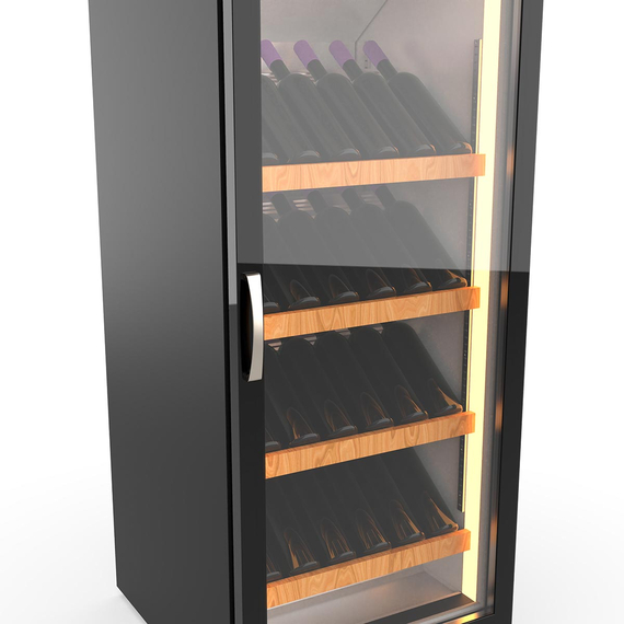 Vaiotec Topline Weinkühlschrank 650 Schwarz, 240 Liter, 60 Flaschen, 600 × 650 mm, Bild 4