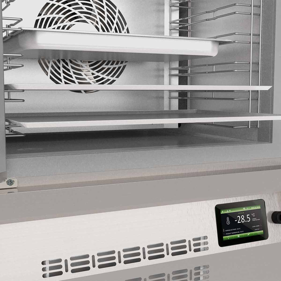 Vaiotec Topline Gastro-Schockfroster Edelstahl, für 5x GN 1/1 (40 mm) oder 4x EN 60x40, 800 × 800 mm, Bild 3
