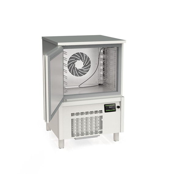 Vaiotec Topline Gastro-Schockfroster Edelstahl, für 7x GN 1/1 (40 mm) oder 7x EN 60x40, 800 × 800 mm