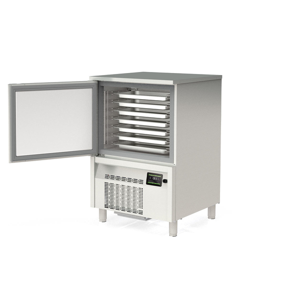 Vaiotec Topline Gastro-Schockfroster Edelstahl, für 7x GN 1/1 (40 mm) oder 7x EN 60x40, 800 × 800 mm, Bild 2