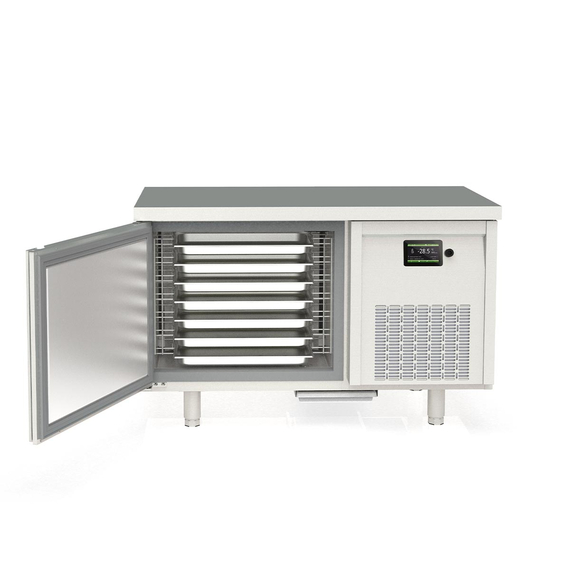 Vaiotec Topline Gastro-Schockfroster Edelstahl, für 7x GN 1/1 (40 mm), Aggregat rechts, 1350 × 700 mm, Bild 3