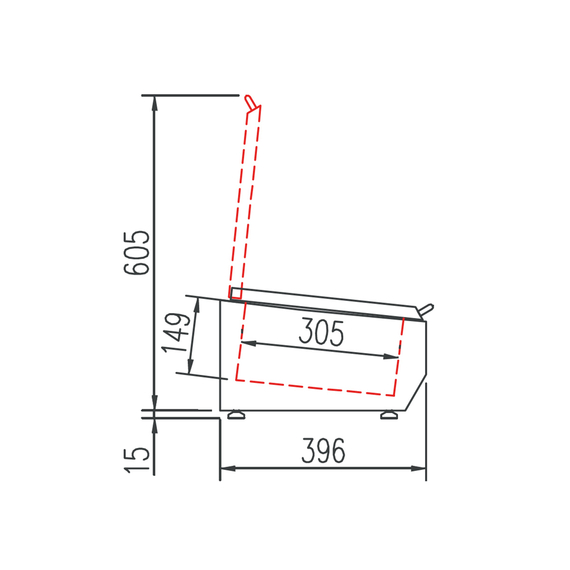 Vaiotec Topline Gastro-Kühlaufsatz mit Edelstahldeckel 10xGN1/3, 2245 × 396 mm, Bild 3