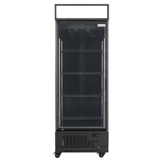 Vaiotec Topline Gastro-Getränkekühlschrank 1 Tür, 570 Liter XL, mit Leuchtaufsatz schwarz, 750 × 742 mm, Bild 3