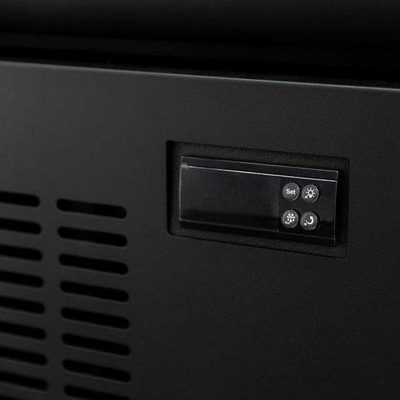 Vaiotec Topline Gastro-Getränkekühlschrank 2 Türen, 870 Liter XL, mit Leuchtaufsatz schwarz, 1090 × 742 mm, Bild 6