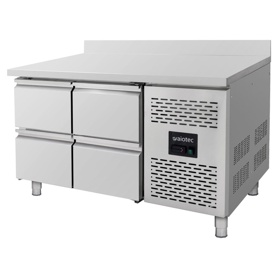 Vaiotec Gastro-Kühltisch, 4 Schubladen inkl. Aufkantung – Monoblock, 1360 × 700 mm, Bild 2