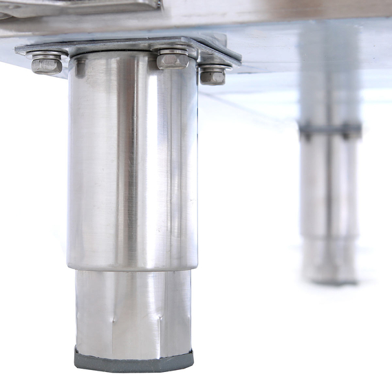 Vaiotec Salattheke, 4-fach mit Türen, Glasaufbau, für 6x GN 1/1 grau, 2500 × 800 mm, Bild 5