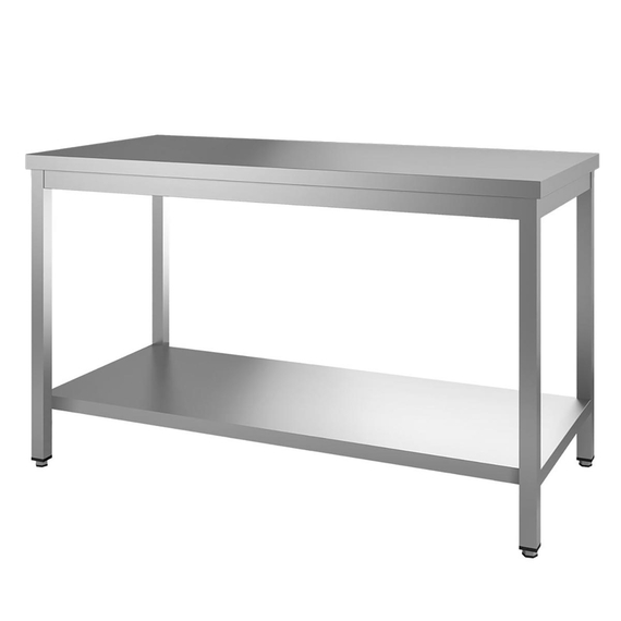 Vaiotec Topline Gastro-Arbeitstisch, Grundboden, 1100 × 700 mm