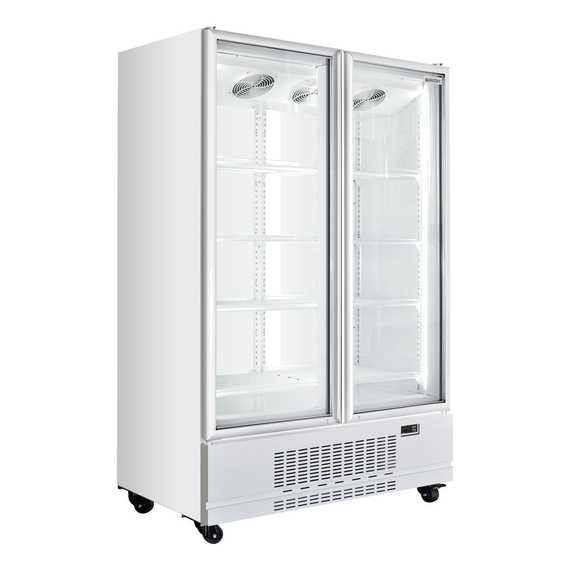 Vaiotec Topline Gastro-Getränkekühlschrank 2 Türen, 1040 Liter XL,weiß, 1280 × 742 mm, Bild 3