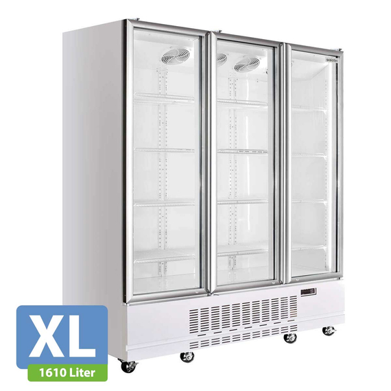 Vaiotec Topline Gastro-Getränkekühlschrank 3 Türen, 1610 Liter XL, weiß, 1919 × 742 mm, Bild 2