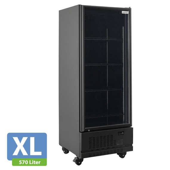 Vaiotec Topline Gastro-Getränkekühlschrank 1 Tür, 570 Liter XL, schwarz, 750 × 742 mm, Bild 2