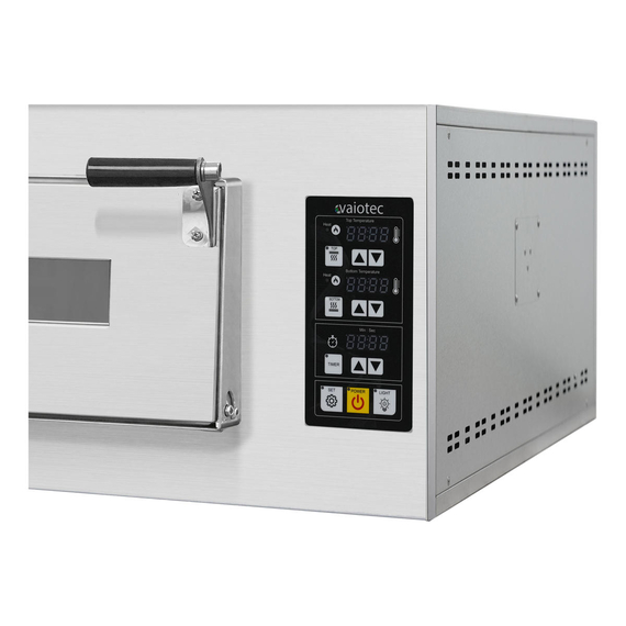 Vaiotec Topline Elektro Pizzaofen 6+6 × 34 cm (breite Version), digitales Thermostat, 1450 × 835 mm, Bild 2