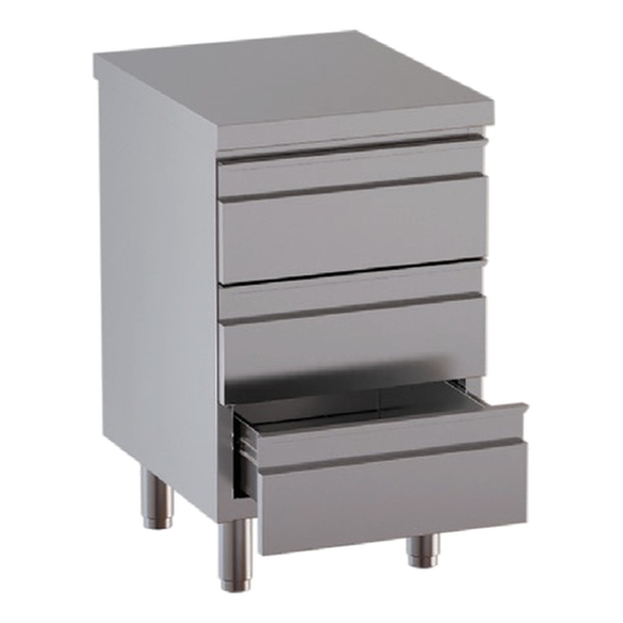 Vaiotec Topline Gastro-Schubladenschrank, 3 Schubladen, 400 × 600 mm