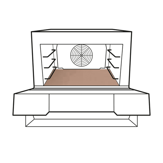 UNOX Teflon-Antihaftfolie TG365 Platten und Behälter für Speed-Öfen 460x330