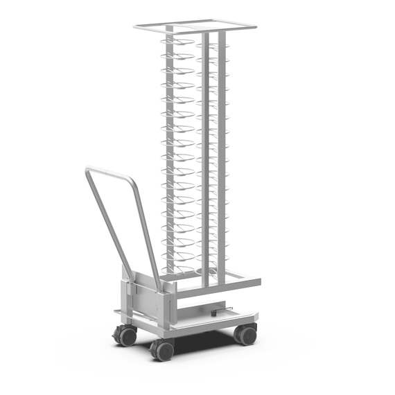 UNOX QUICK.Plate XECTL-034P QUICK.Load Trolley Chloridbeständiger Edelstahl AISI 316L