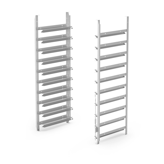 UNOX Einhängegestelle GN1/1 + 600x400 für Öfen XUC067 Seitliche Stützen für Öfen und Gärschränke