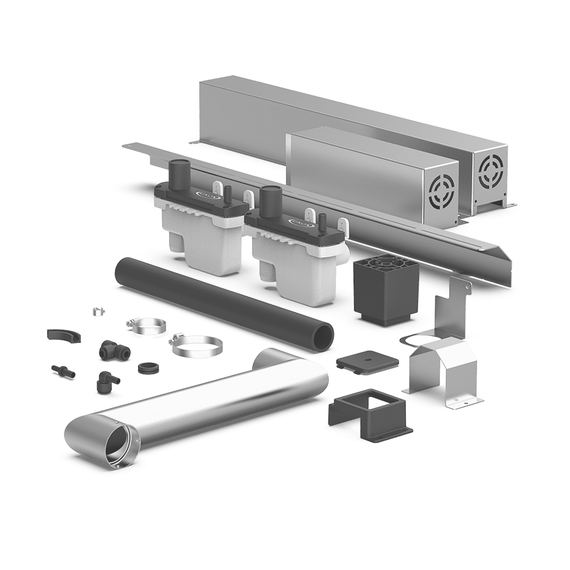 UNOX Doppelstation-Installationsset für Gasöfen XEAQC-00E2-G Stapel-Bausatz