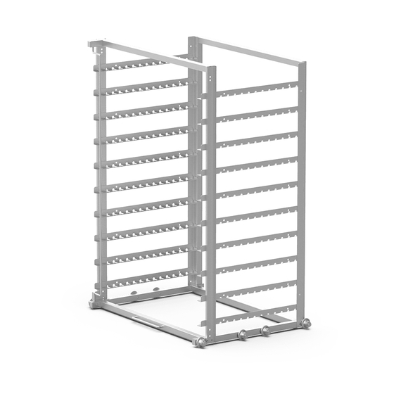 UNOX Blech-Haltekorb XWLBA-10EU Trolley mit Tablettträger
