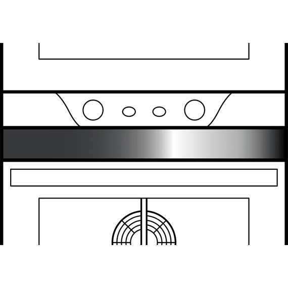 UNOX Doppelstation-Installationsset für Elektroöfen XWNQA-00HS-E Stapel-Bausatz
