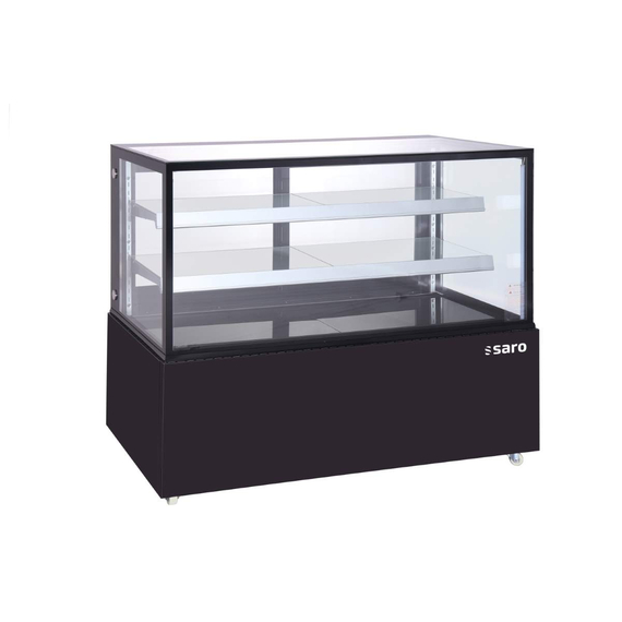 SARO Kuchenvitrine 410 L - schwarz Modell MARION AV