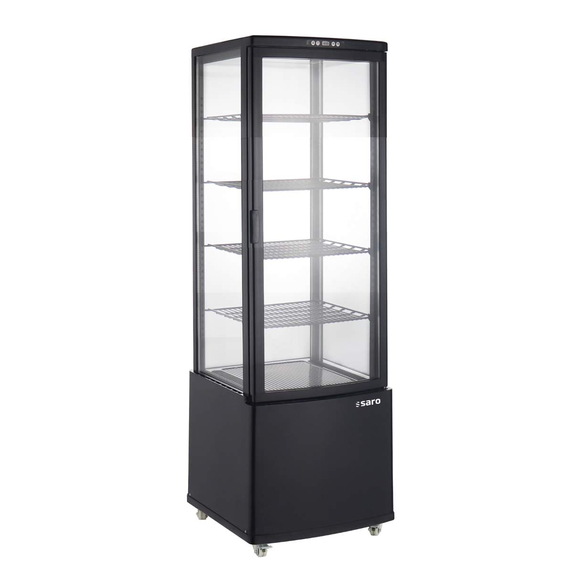 SARO Kühlvitrine, schwarz Modell PHIL AV