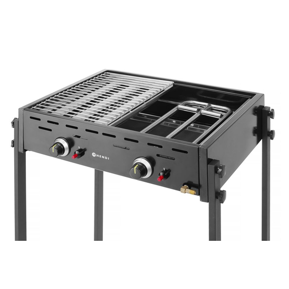 Hendi Gasgrill Roast-Master Pro Schwarz, Schwarz, 11,6kW, 790x560x(H)900mm, Bild 9