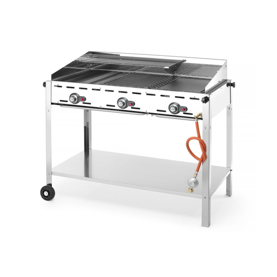 Hendi Grillsystem Green Fire mit 3 Brennern, Profi Line, 17,4kW, 1078x612x(H)825mm, Bild 5