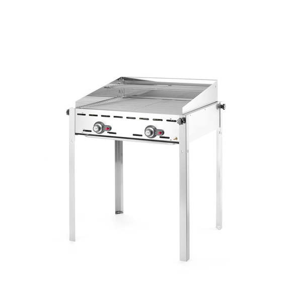 Hendi Grillsystem Green Fire mit 2 Brennern, Profi Line, 2 Edelstahl Grillroste GN 1/1, 11,6kW, 740x612x(H)825mm, Bild 3
