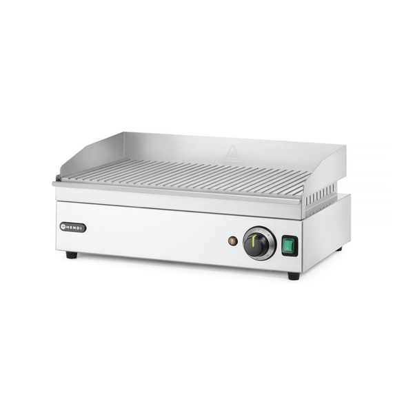 Hendi Grillplatte gerillt, Kitchen Line, 220-240V/2400W, 527x404x(H)233mm, Bild 3