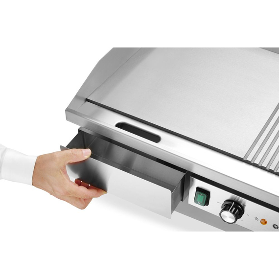 Hendi Grill, halb glatt, halb gerippt, Budget Line, 400V/4400W, 720x460x(H)241mm, Bild 7