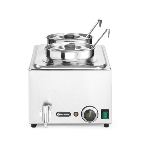 Hendi Set: Bain-Marie Ranger + 2x 4L Container mit Deckel, 8L, 220-240V/1000W, 604x332x(H)315mm, Bild 5