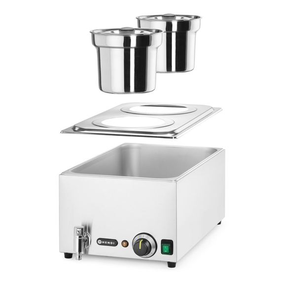 Hendi Set: Bain-Marie Ranger + 2x 4L Container mit Deckel, 8L, 220-240V/1000W, 604x332x(H)315mm, Bild 9