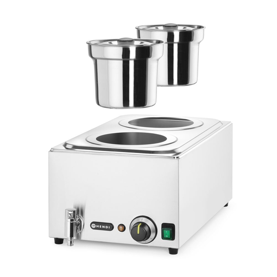 Hendi Set: Bain-Marie Ranger + 2x 4L Container mit Deckel, 8L, 220-240V/1000W, 604x332x(H)315mm, Bild 7