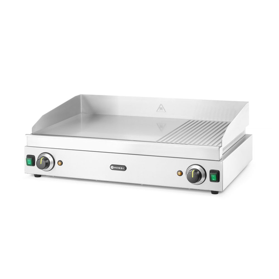 Hendi Grillplatte, Profi Line, 2/3 glatt, 1/3 gerillt, 230V/3500W, 697x474x(H)241mm, Bild 3