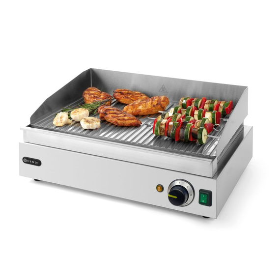 Hendi Grillplatte, Profi Line, gerillte Ausführung, 230V/2400W, 527x404x(H)233mm, Bild 9
