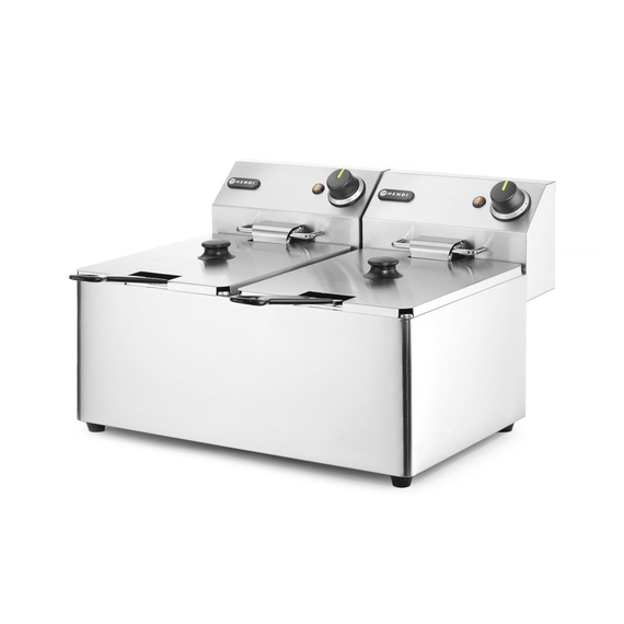 Hendi Fritteuse Kitchen Line - 2x8L, Kitchen Line, 16L, 230V/7000W, 542x430x(H)351mm, Bild 5