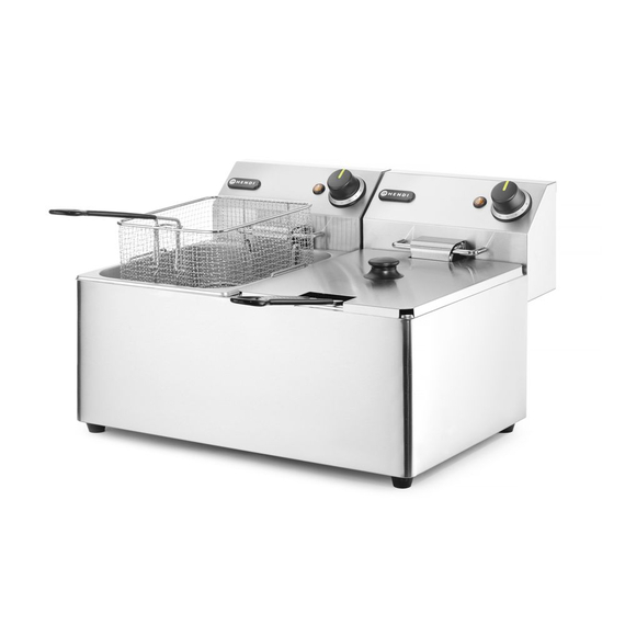 Hendi Fritteuse Kitchen Line - 2x8L, Kitchen Line, 16L, 230V/7000W, 542x430x(H)351mm, Bild 3