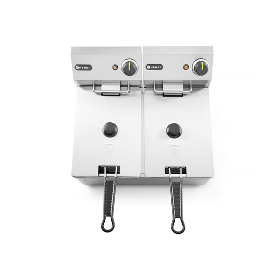 Hendi Fritteuse, 2 x 4 l, Kitchen Line, 8L, 230V/6000W, 470x380x(H)315mm, Bild 7
